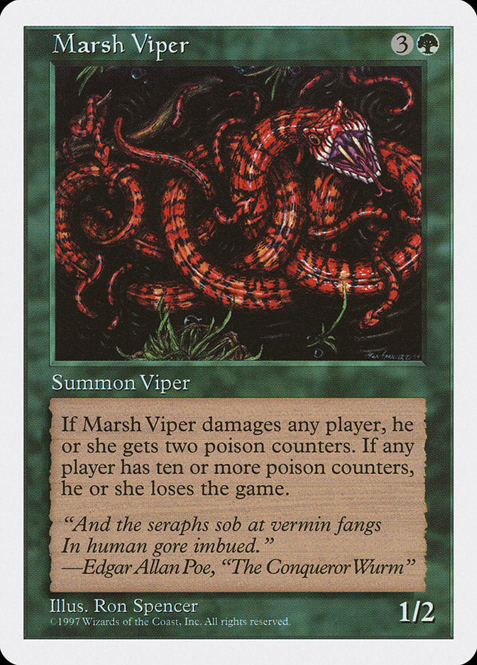 Marsh Viper [Fifth Edition] MTG Single Magic: The Gathering    | Red Claw Gaming