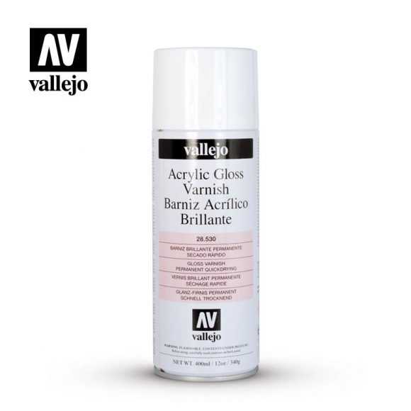 Acrylic Gloss Varnish Spray Vallejo Spray Varnish Vallejo    | Red Claw Gaming