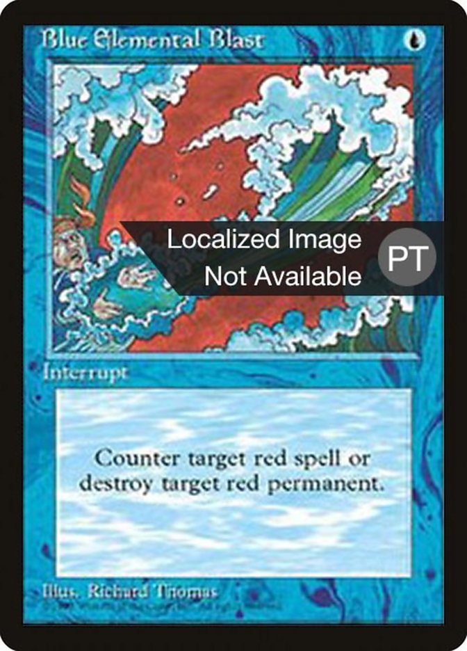 Blue Elemental Blast [Fourth Edition (Foreign Black Border)] MTG Single Magic: The Gathering    | Red Claw Gaming