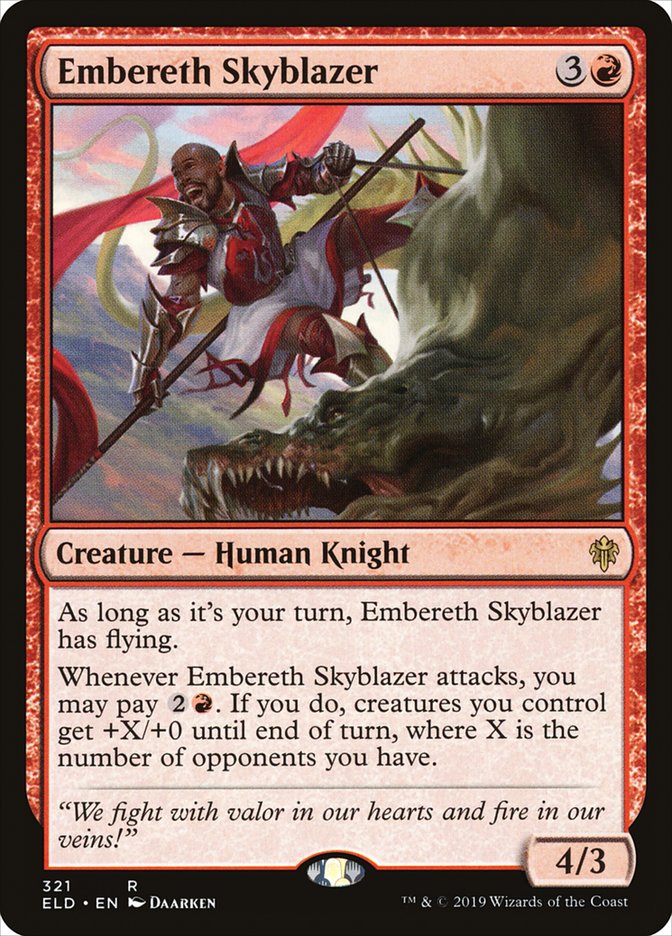 Embereth Skyblazer [Throne of Eldraine] MTG Single Magic: The Gathering    | Red Claw Gaming