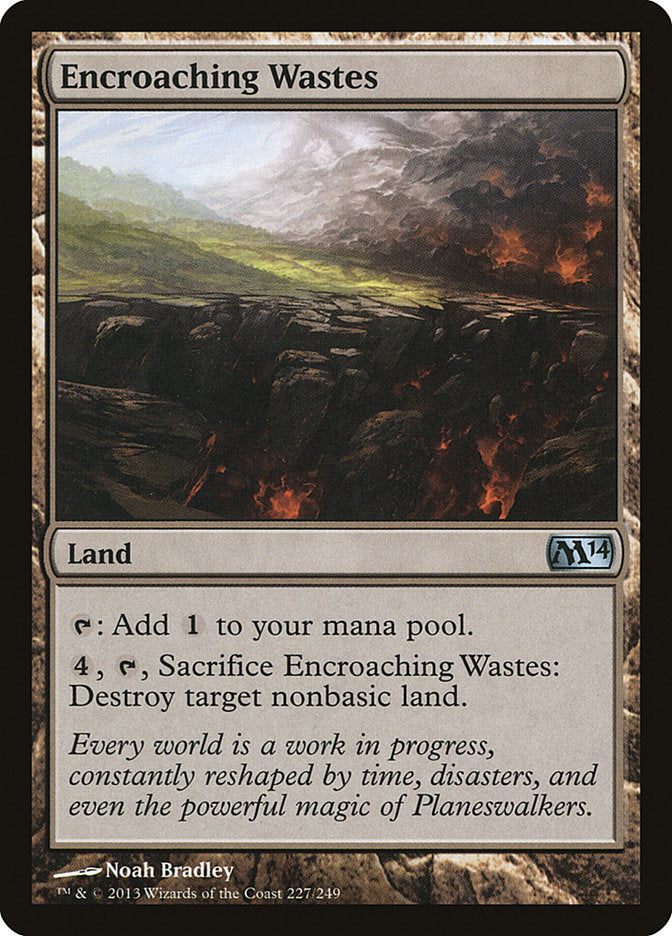 Encroaching Wastes [Magic 2014] MTG Single Magic: The Gathering    | Red Claw Gaming