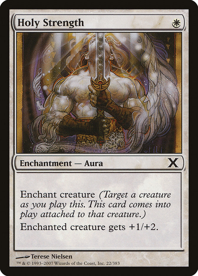 Holy Strength [Tenth Edition] MTG Single Magic: The Gathering    | Red Claw Gaming