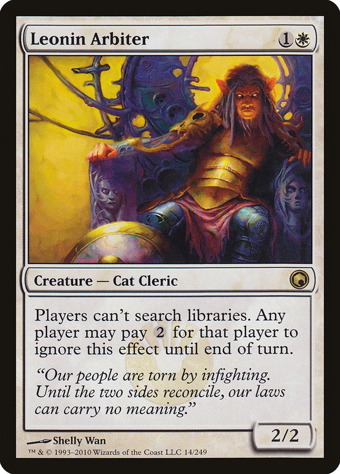 Leonin Arbiter [Scars of Mirrodin] MTG Single Magic: The Gathering    | Red Claw Gaming