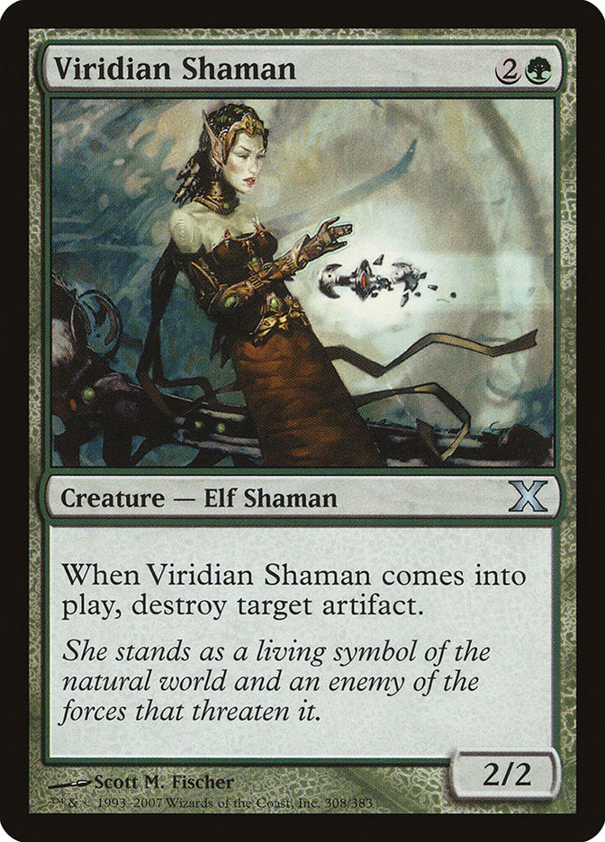 Viridian Shaman [Tenth Edition] MTG Single Magic: The Gathering    | Red Claw Gaming