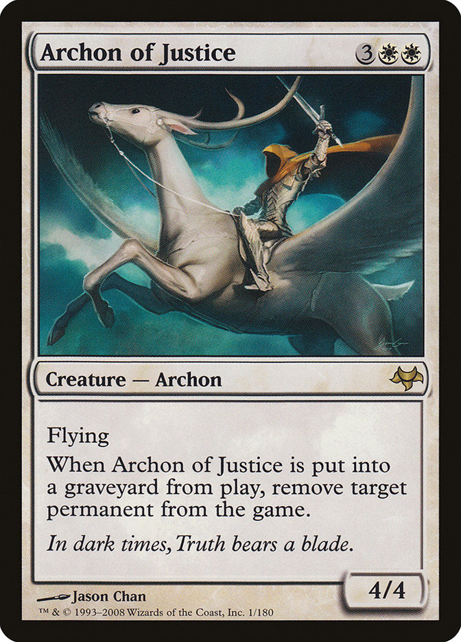 Archon of Justice [Eventide] MTG Single Magic: The Gathering    | Red Claw Gaming