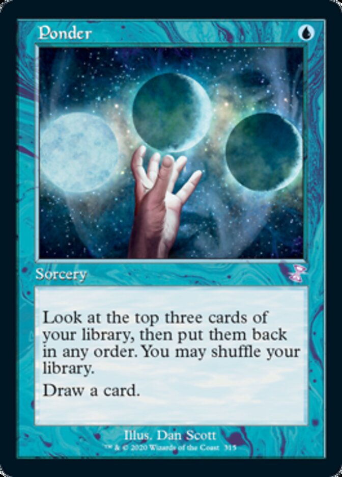 Ponder (Timeshifted) [Time Spiral Remastered] MTG Single Magic: The Gathering    | Red Claw Gaming