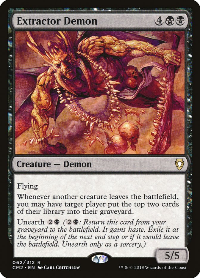 Extractor Demon [Commander Anthology Volume II] MTG Single Magic: The Gathering    | Red Claw Gaming