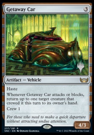 Getaway Car (Promo Pack) [Streets of New Capenna Promos] MTG Single Magic: The Gathering    | Red Claw Gaming