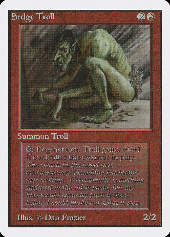 Sedge Troll [Unlimited Edition] MTG Single Magic: The Gathering    | Red Claw Gaming