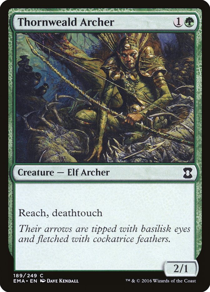Thornweald Archer [Eternal Masters] MTG Single Magic: The Gathering    | Red Claw Gaming