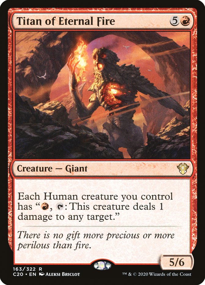 Titan of Eternal Fire [Commander 2020] MTG Single Magic: The Gathering    | Red Claw Gaming