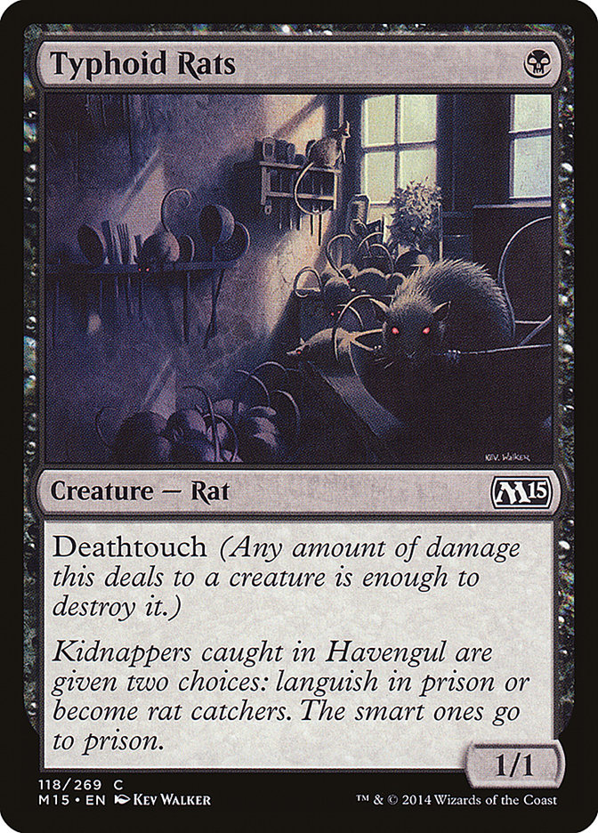 Typhoid Rats [Magic 2015] MTG Single Magic: The Gathering    | Red Claw Gaming