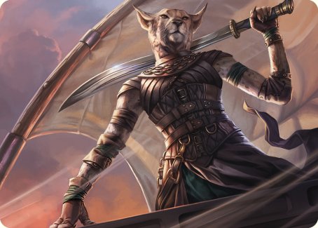 Mirri, Weatherlight Duelist Art Card [Commander Masters Art Series] MTG Single Magic: The Gathering    | Red Claw Gaming