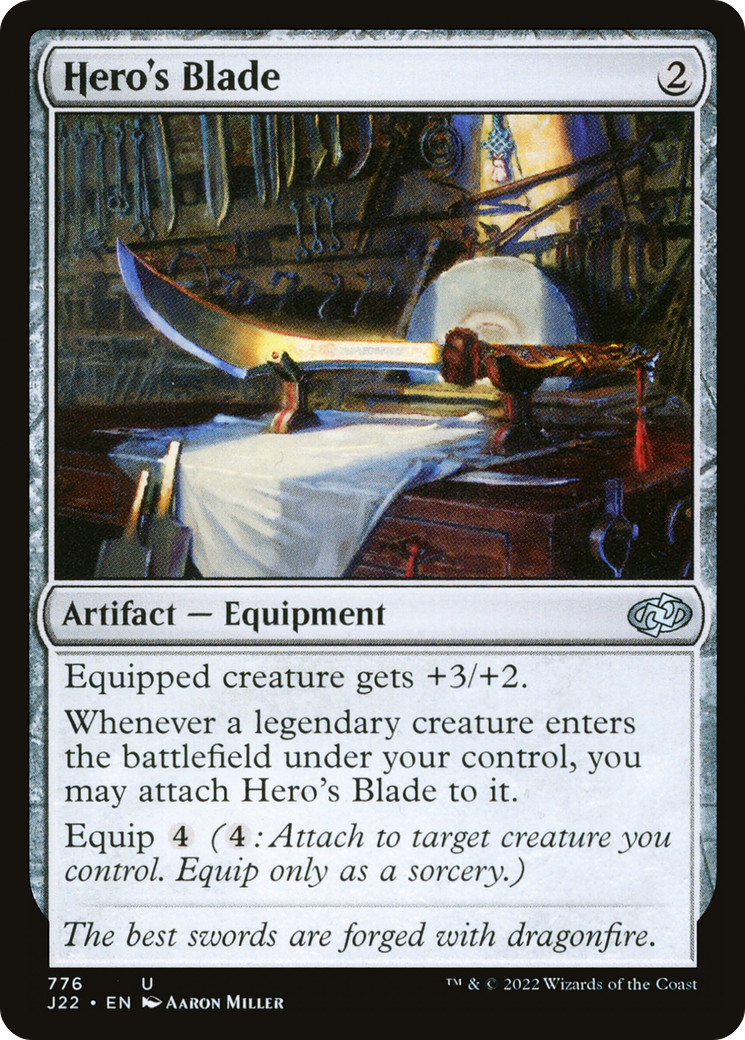 Hero's Blade [Jumpstart 2022] MTG Single Magic: The Gathering    | Red Claw Gaming
