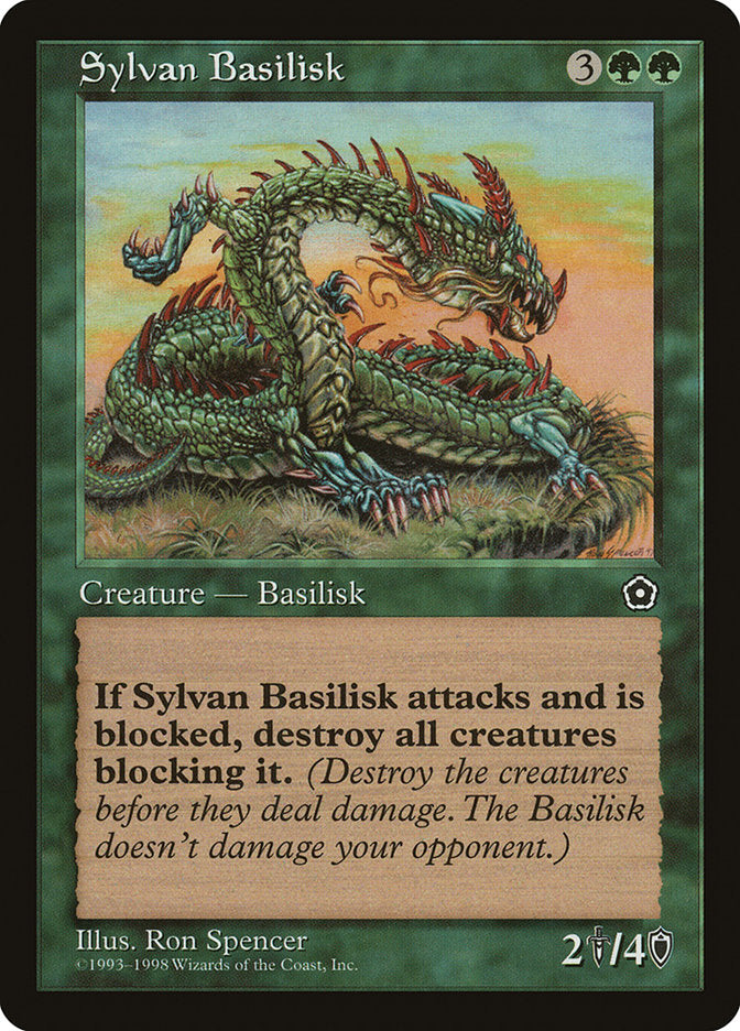 Sylvan Basilisk [Portal Second Age] MTG Single Magic: The Gathering    | Red Claw Gaming