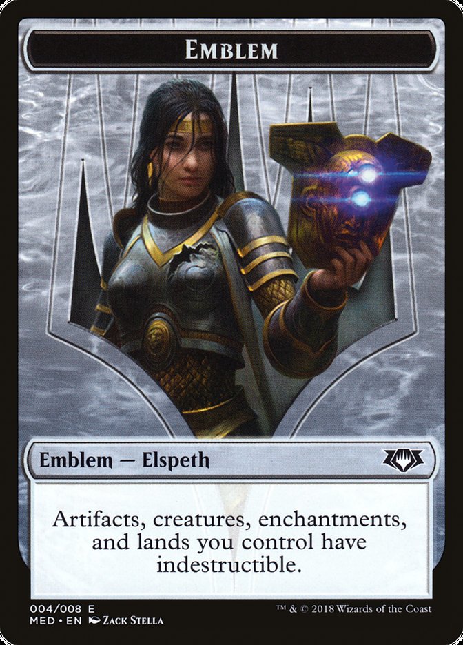 Elspeth, Knight-Errant Emblem [Mythic Edition Tokens] MTG Single Magic: The Gathering    | Red Claw Gaming