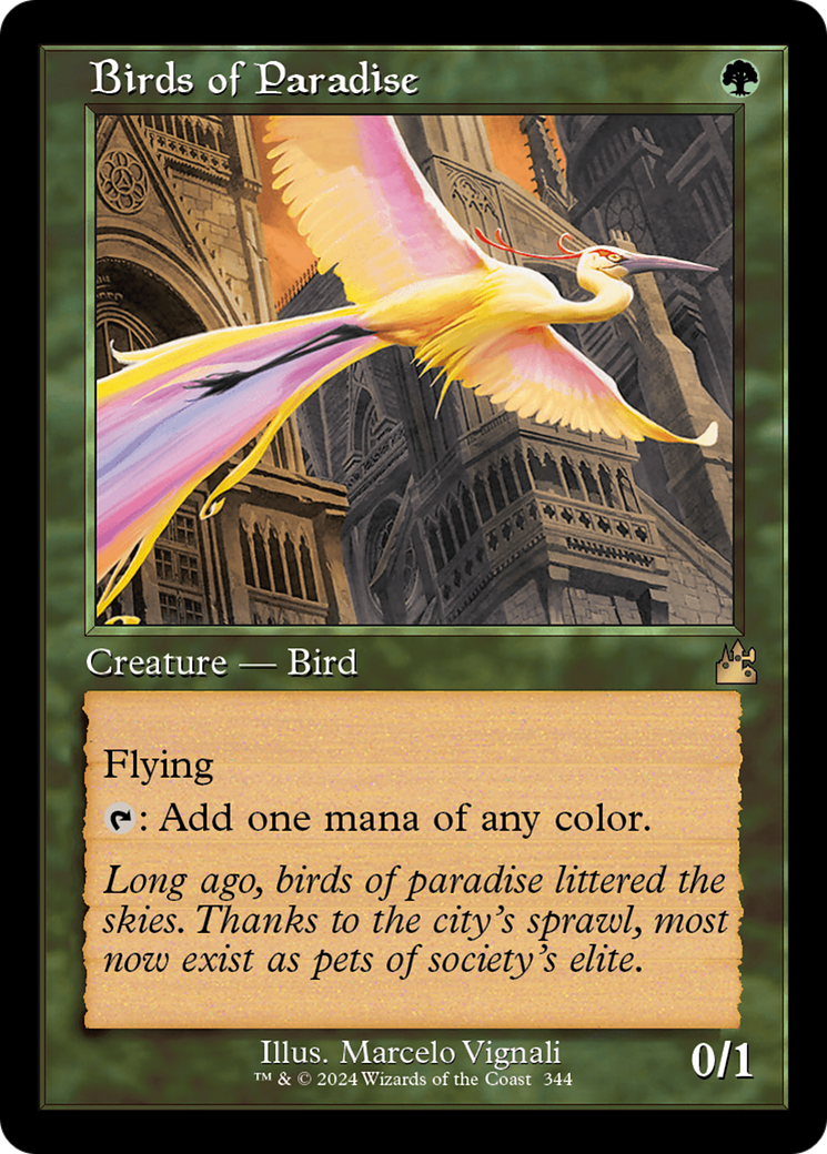 Birds of Paradise (Retro) [Ravnica Remastered] MTG Single Magic: The Gathering    | Red Claw Gaming