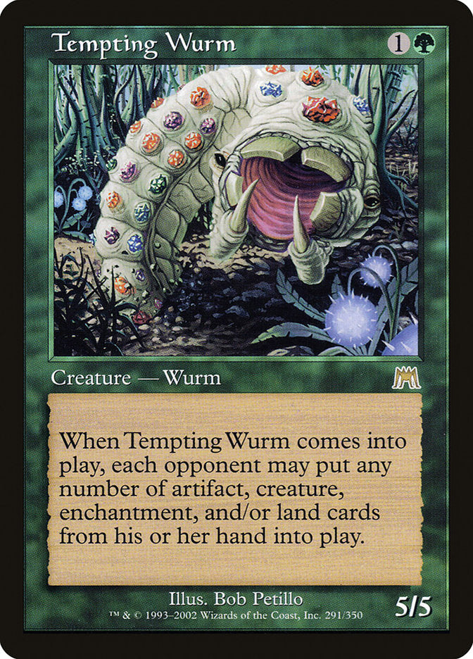 Tempting Wurm [Onslaught] MTG Single Magic: The Gathering    | Red Claw Gaming