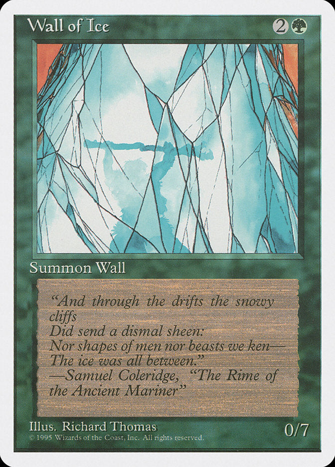 Wall of Ice [Fourth Edition] MTG Single Magic: The Gathering    | Red Claw Gaming