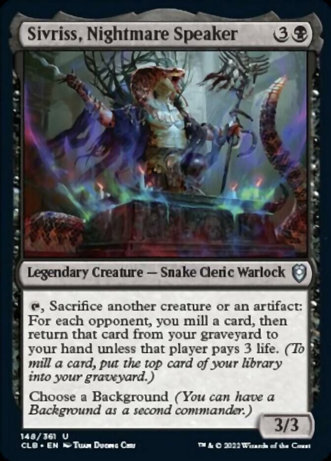 Sivriss, Nightmare Speaker [Commander Legends: Battle for Baldur's Gate] MTG Single Magic: The Gathering    | Red Claw Gaming