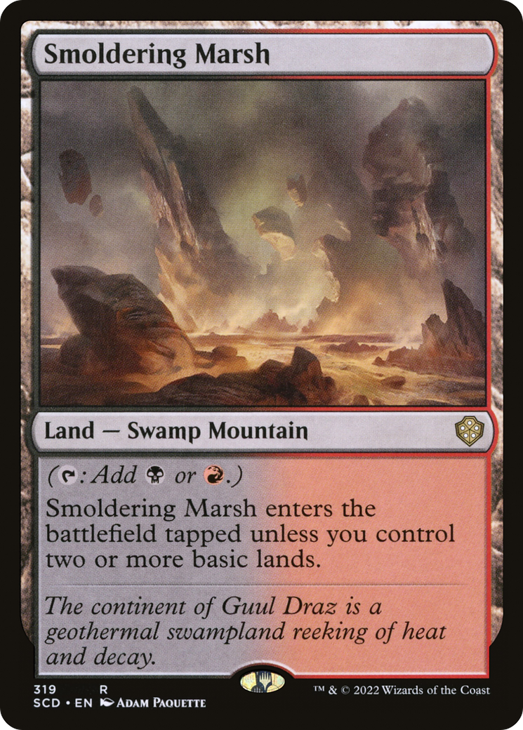 Smoldering Marsh [Starter Commander Decks] MTG Single Magic: The Gathering    | Red Claw Gaming
