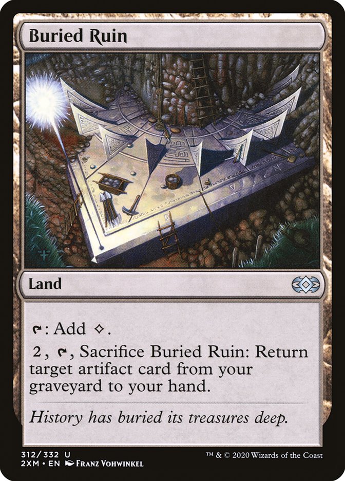 Buried Ruin [Double Masters] MTG Single Magic: The Gathering    | Red Claw Gaming