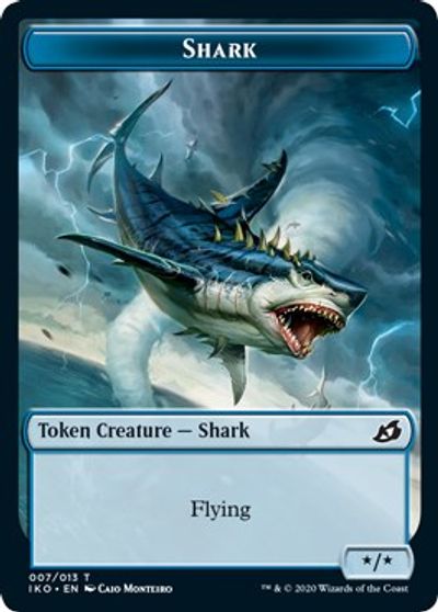 Angel Warrior // Shark Double-Sided Token [Challenger Decks 2021 Tokens] MTG Single Magic: The Gathering    | Red Claw Gaming