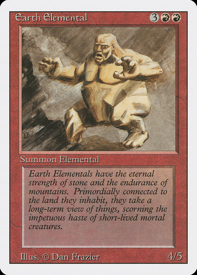 Earth Elemental [Revised Edition] MTG Single Magic: The Gathering    | Red Claw Gaming