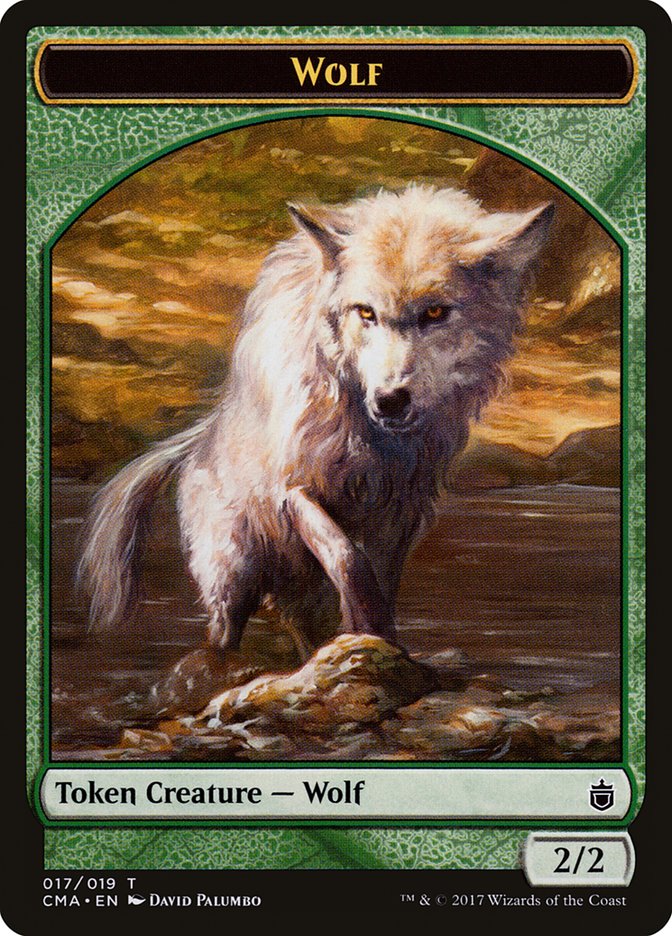 Wolf Token (017/019) [Commander Anthology Tokens] MTG Single Magic: The Gathering    | Red Claw Gaming