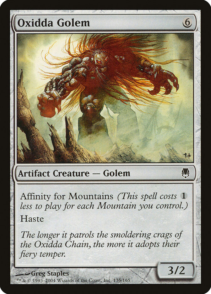 Oxidda Golem [Darksteel] MTG Single Magic: The Gathering    | Red Claw Gaming