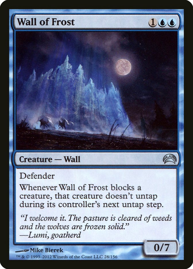 Wall of Frost [Planechase 2012] MTG Single Magic: The Gathering    | Red Claw Gaming