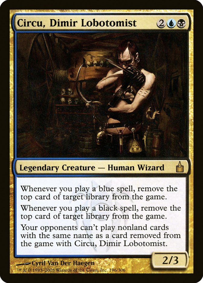 Circu, Dimir Lobotomist [Ravnica: City of Guilds] MTG Single Magic: The Gathering    | Red Claw Gaming