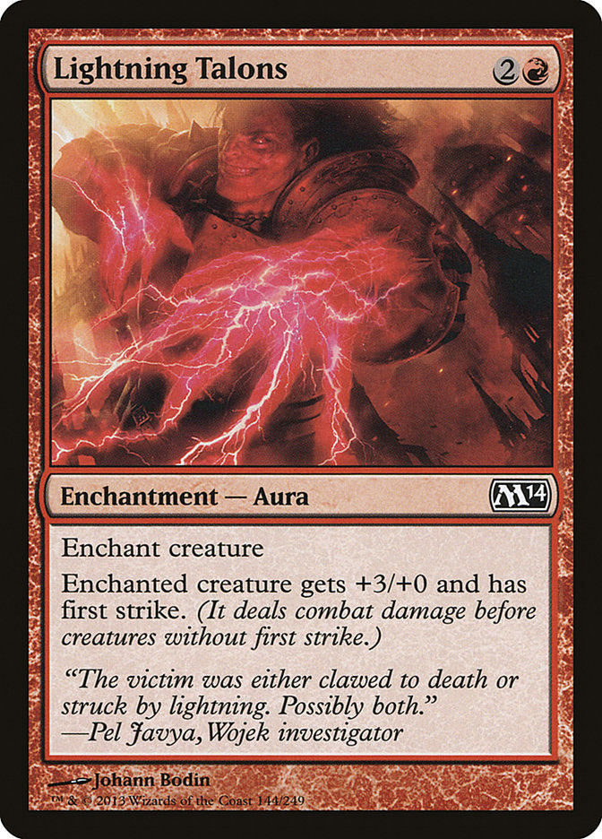 Lightning Talons [Magic 2014] MTG Single Magic: The Gathering    | Red Claw Gaming