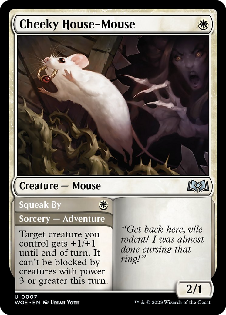 Cheeky House-Mouse [Wilds of Eldraine] MTG Single Magic: The Gathering    | Red Claw Gaming