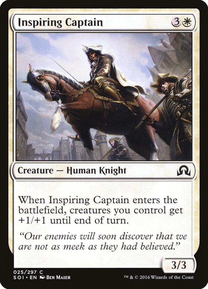 Inspiring Captain [Shadows over Innistrad] MTG Single Magic: The Gathering    | Red Claw Gaming