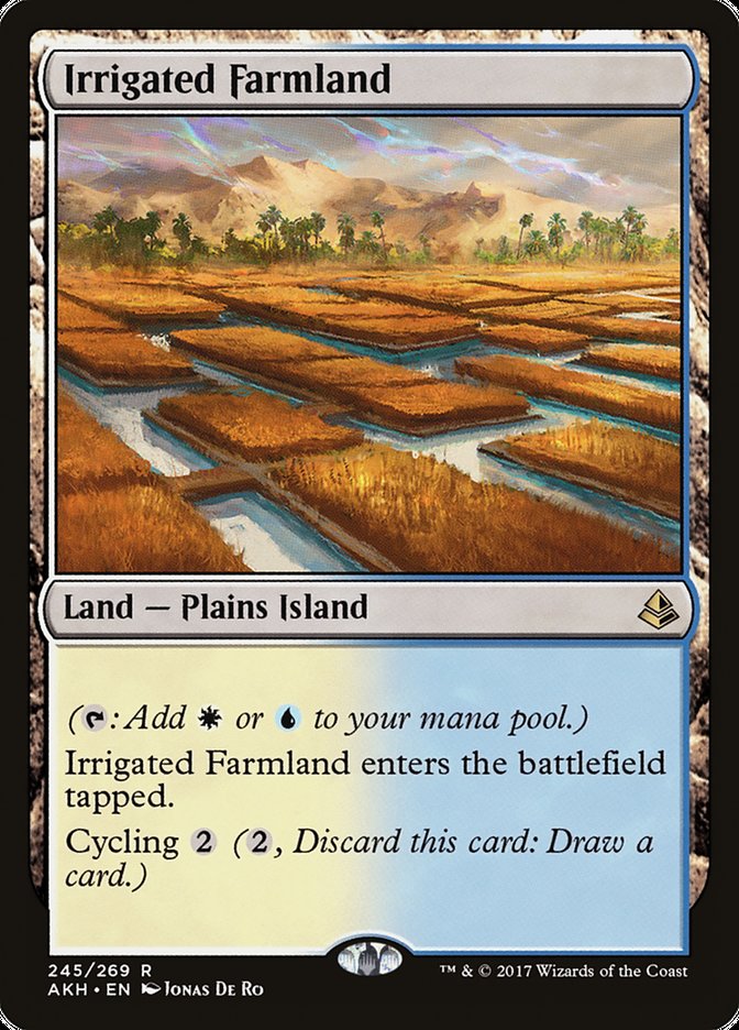 Irrigated Farmland [Amonkhet] MTG Single Magic: The Gathering    | Red Claw Gaming