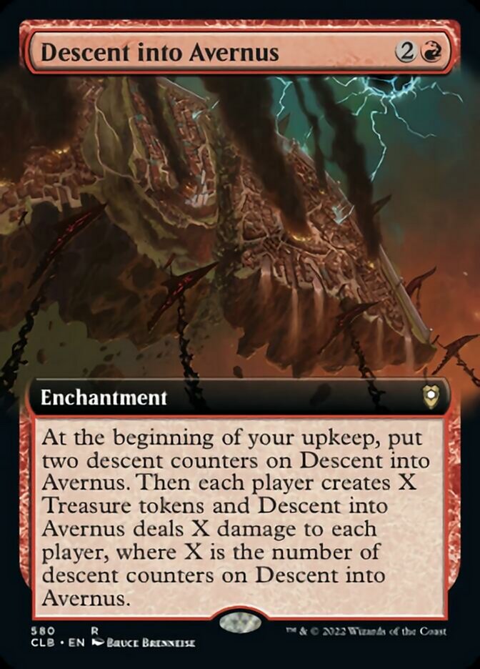 Descent into Avernus (Extended Art) [Commander Legends: Battle for Baldur's Gate] MTG Single Magic: The Gathering    | Red Claw Gaming
