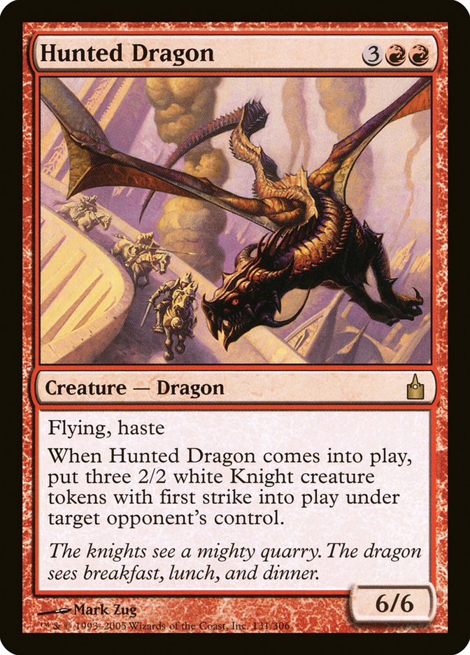 Hunted Dragon [Ravnica: City of Guilds] MTG Single Magic: The Gathering    | Red Claw Gaming