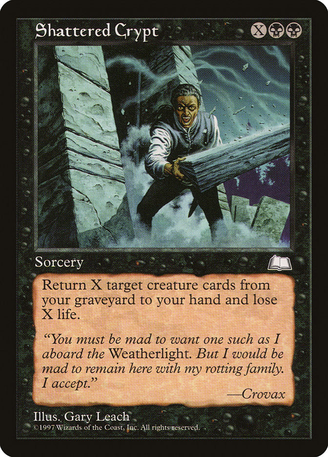 Shattered Crypt [Weatherlight] MTG Single Magic: The Gathering    | Red Claw Gaming