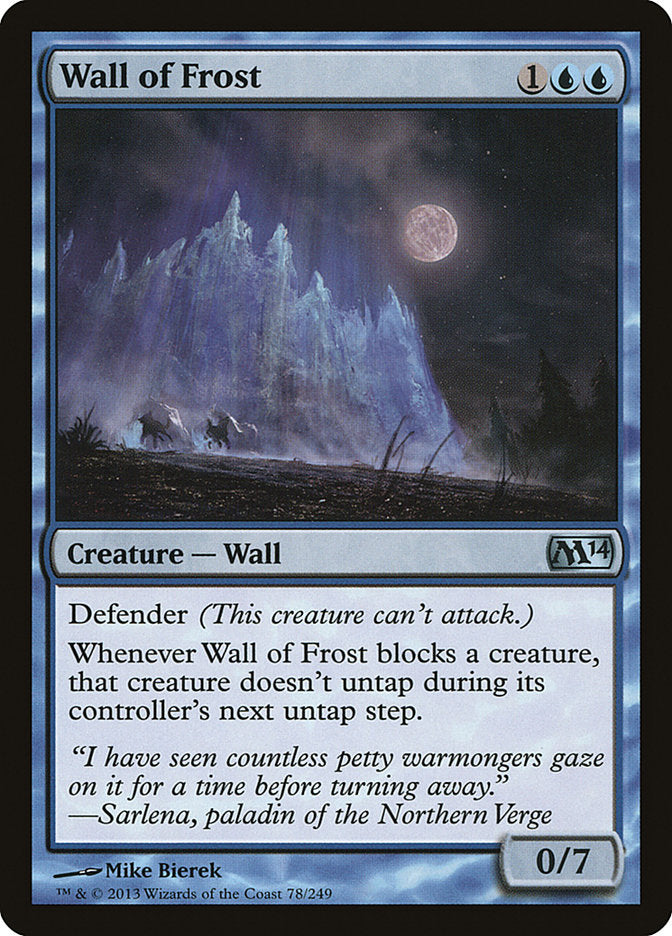 Wall of Frost [Magic 2014] MTG Single Magic: The Gathering    | Red Claw Gaming