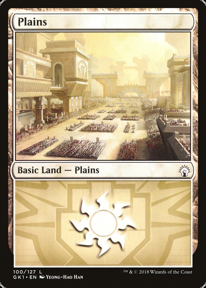 Plains (100) [Guilds of Ravnica Guild Kit] MTG Single Magic: The Gathering    | Red Claw Gaming