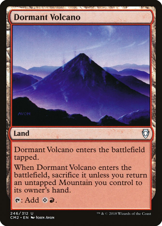 Dormant Volcano [Commander Anthology Volume II] MTG Single Magic: The Gathering    | Red Claw Gaming
