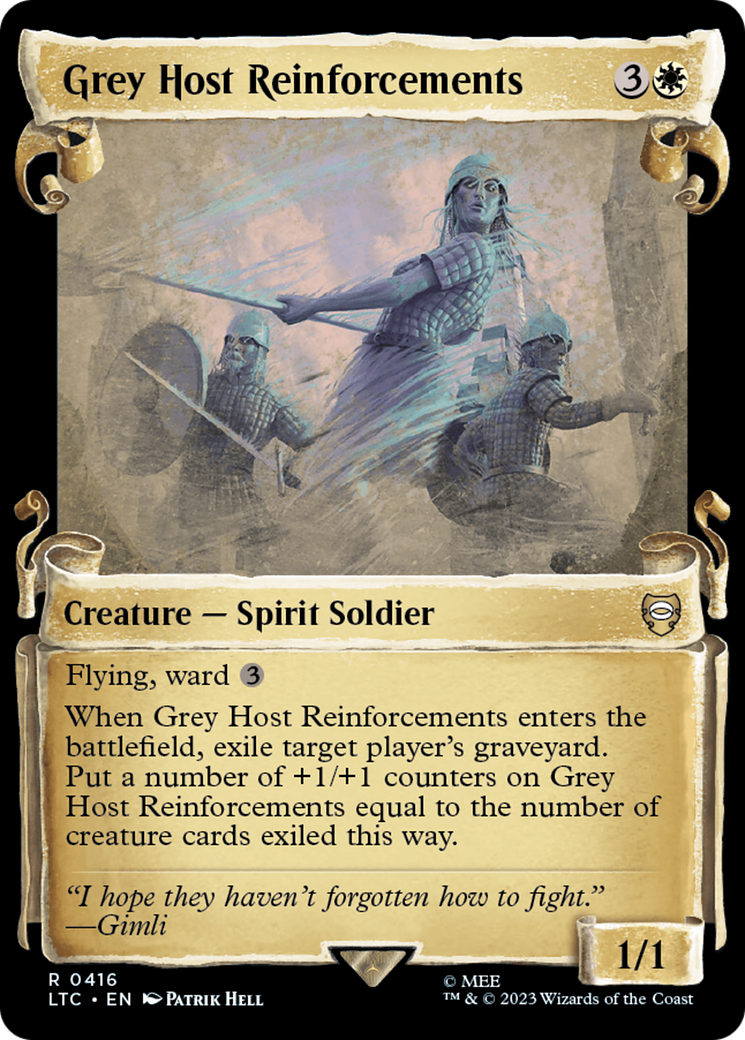 Grey Host Reinforcements [The Lord of the Rings: Tales of Middle-Earth Commander Showcase Scrolls] MTG Single Magic: The Gathering    | Red Claw Gaming