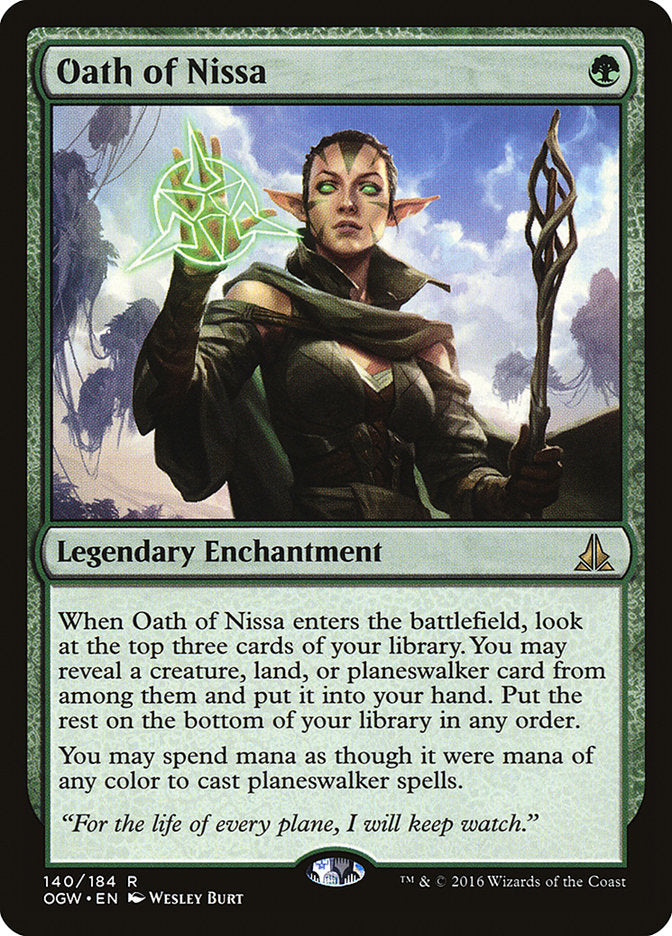 Oath of Nissa [Oath of the Gatewatch] MTG Single Magic: The Gathering    | Red Claw Gaming