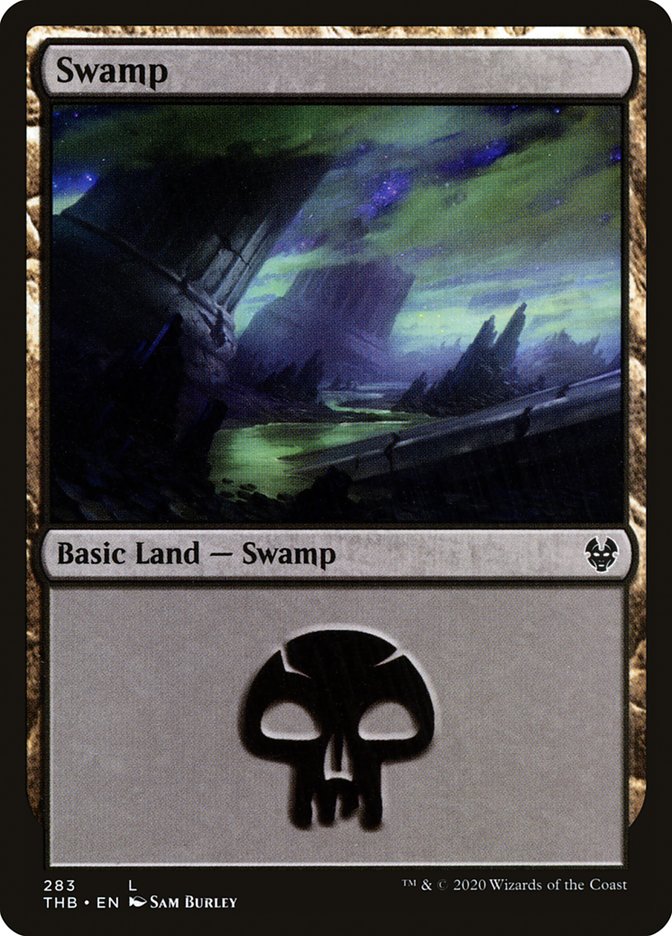 Swamp (283) [Theros Beyond Death] MTG Single Magic: The Gathering    | Red Claw Gaming