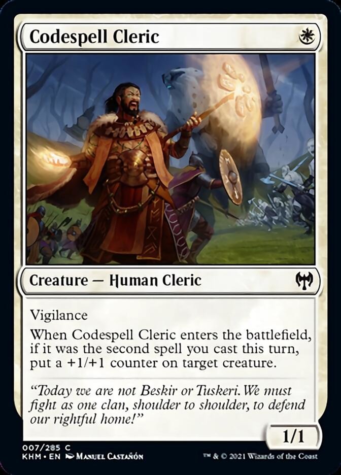 Codespell Cleric [Kaldheim] MTG Single Magic: The Gathering    | Red Claw Gaming