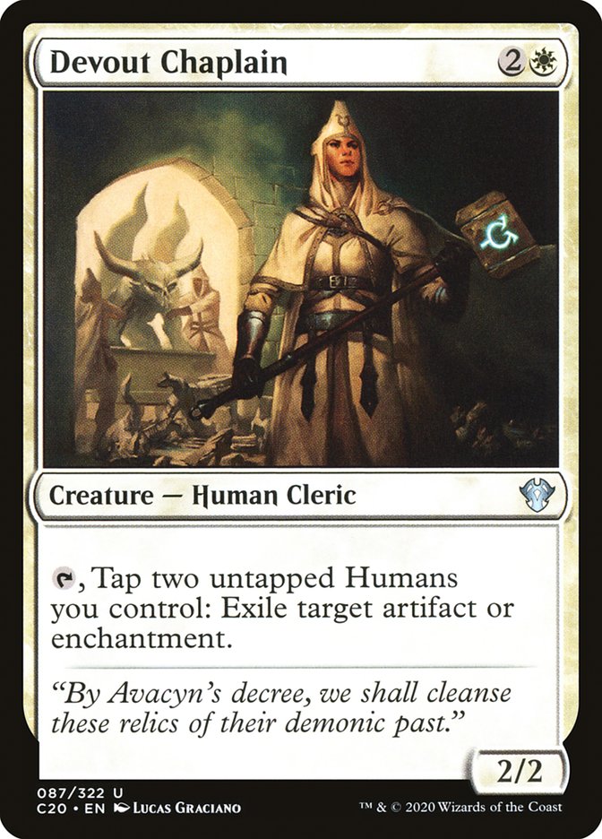 Devout Chaplain [Commander 2020] MTG Single Magic: The Gathering    | Red Claw Gaming