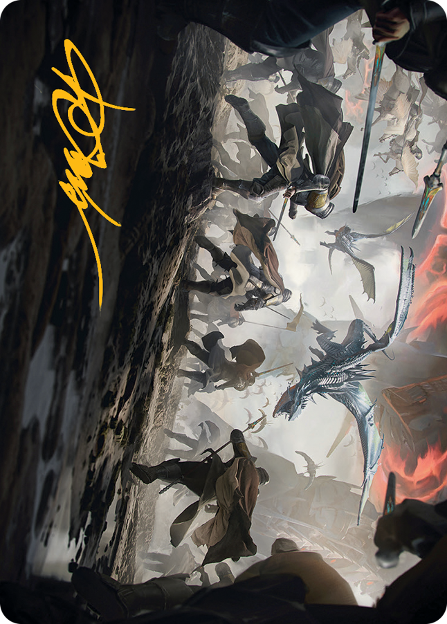 Invasion of Dominaria Art Card (Gold-Stamped Signature) [March of the Machine Art Series] MTG Single Magic: The Gathering    | Red Claw Gaming