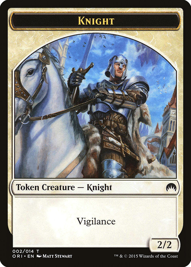 Knight Token [Magic Origins Tokens] MTG Single Magic: The Gathering    | Red Claw Gaming