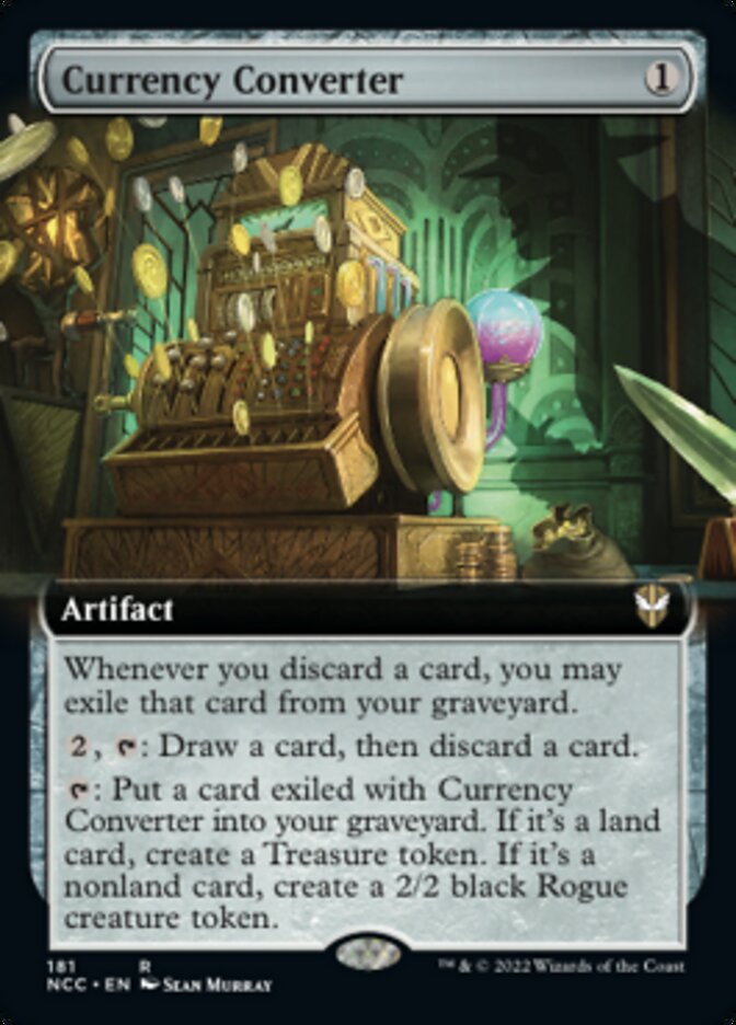 Currency Converter (Extended Art) [Streets of New Capenna Commander] MTG Single Magic: The Gathering    | Red Claw Gaming